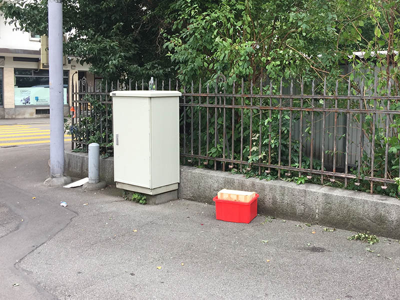 Found container on the streets of Zurich